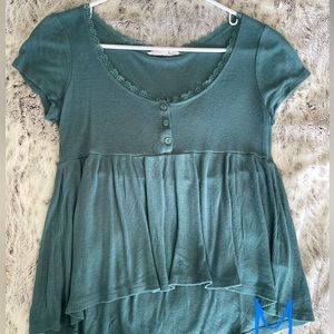 Teal green crop top- Size: Women’s M